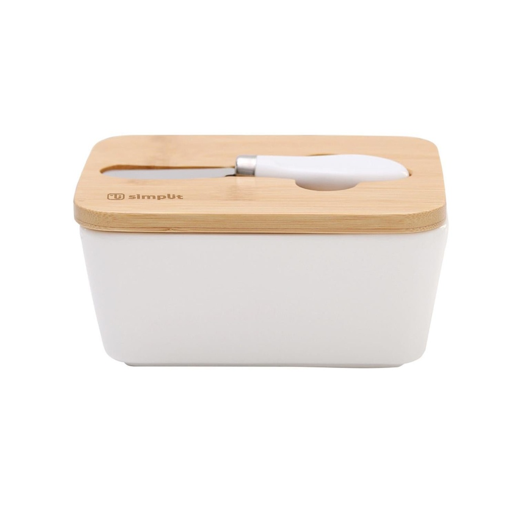 Mantequillero Cerámica Bamboo + Cuchillo 600 ml Simplit 8