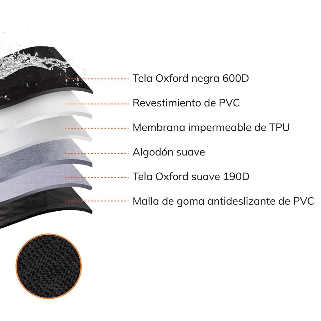 Protector Funda Cubre Asiento Auto Perros Mascotas Xroad 6