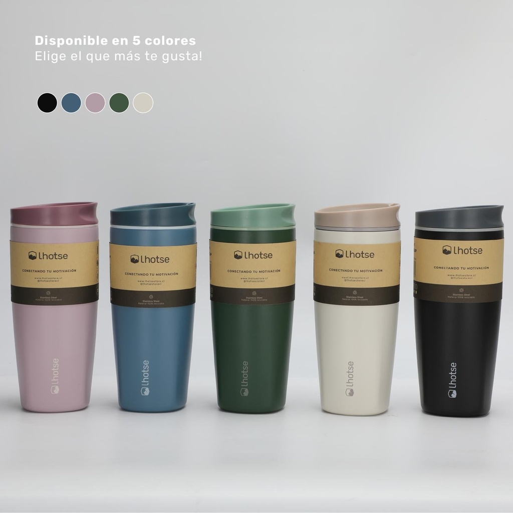 Vaso Mug Térmico Agua Café Termicup 590 ml Acero Inox Lhotse 8