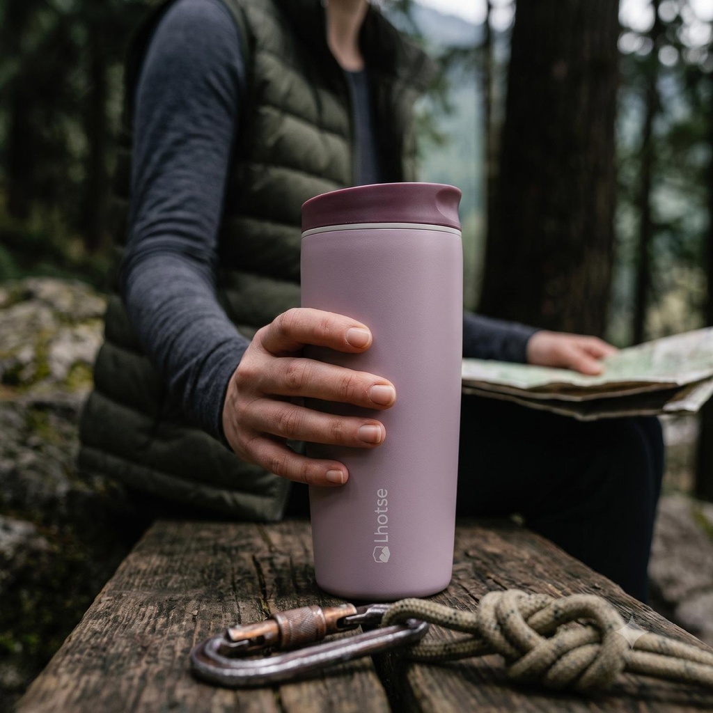 Vaso Mug Térmico Agua Café Termicup 590 ml Acero Inox Lhotse 10