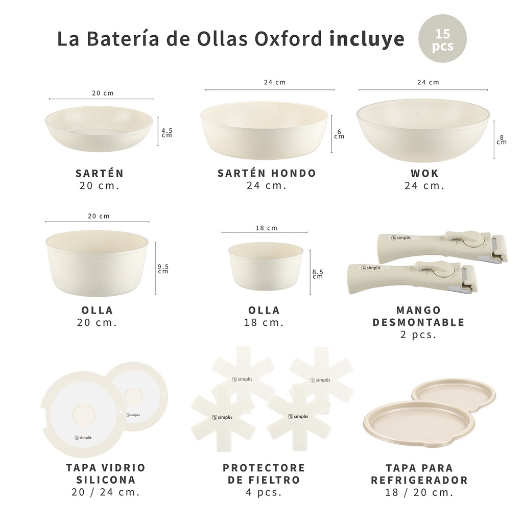 Batería Oxford Beige 08