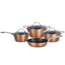Batería Cocina Copper 7pzs + Set 12 Utensilios Negro Simplit 2