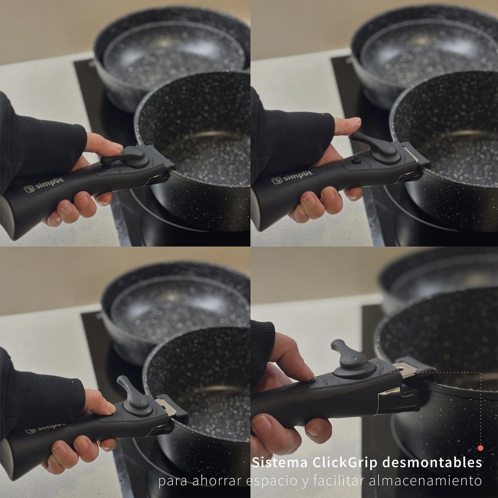Batería Cocina Oxford + Set 12 Utensilios Calipso Simplit 3
