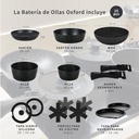 Batería Cocina Oxford + Set 12 Utensilios Calipso Simplit 5