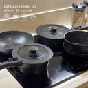 Batería Cocina Oxford + Set 12 Utensilios Negro Simplit 4
