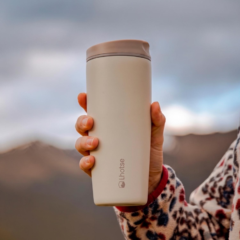 Vaso Mug Térmico Agua Café 2X Termicup 590 ml Black + Beige 1