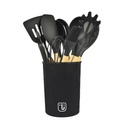 Set 12 Utensilios De Cocina Silicona Negro Simplit (estudio)