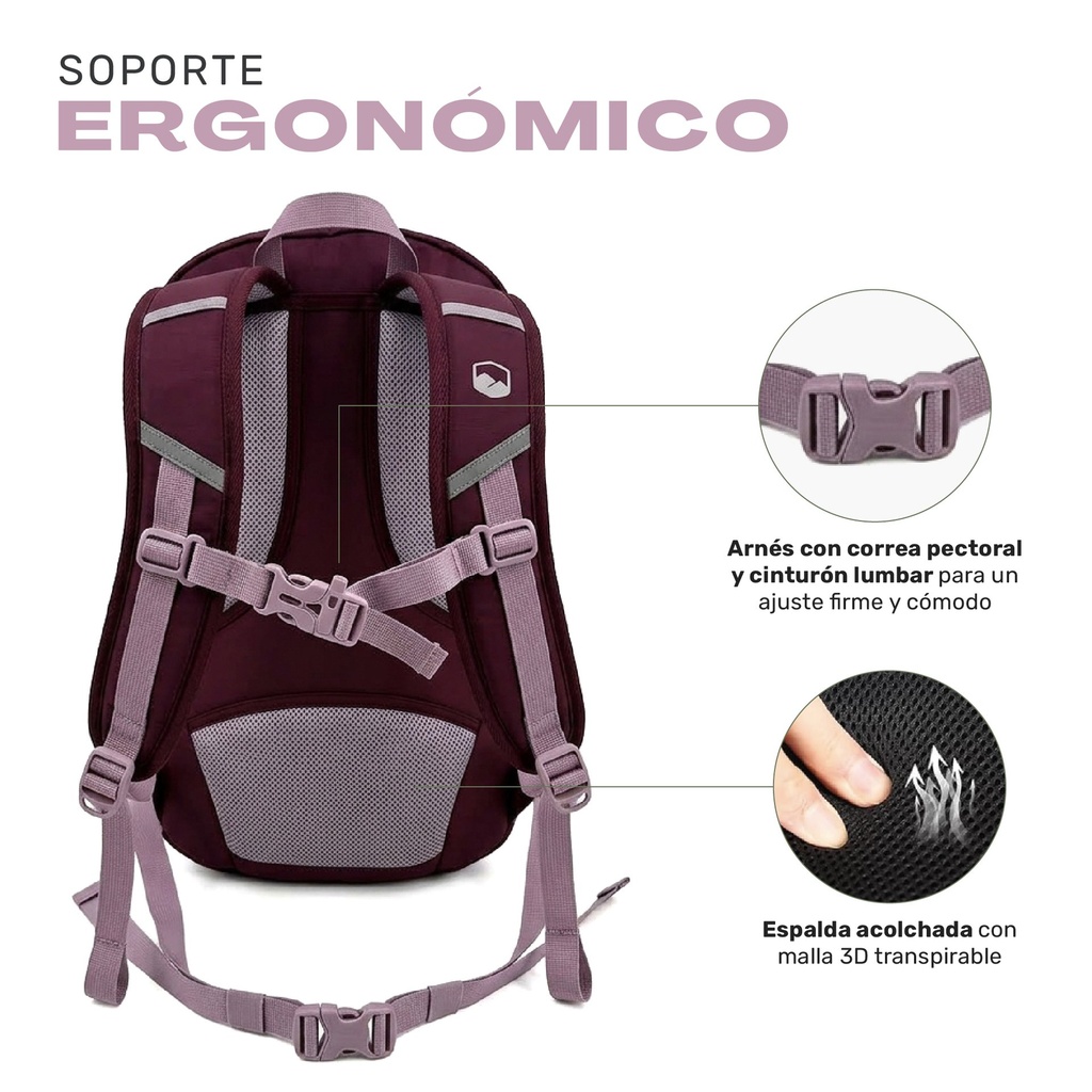 Mochila Outdoor DayPack Nylon Ripstop 25L Latok Lhotse 13