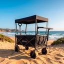 Carro de Transporte con Techo 150 KG Negro Xroad 1