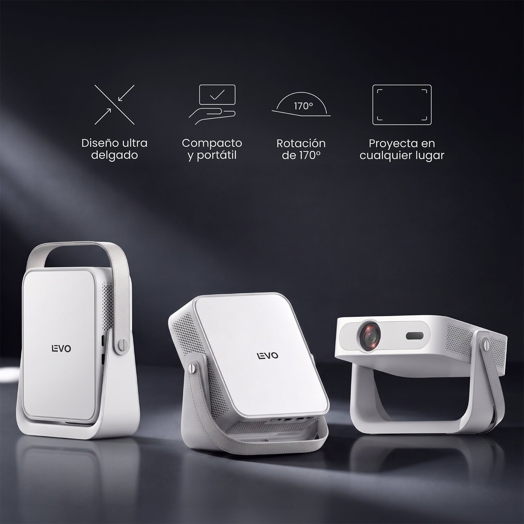 Proyector Portátil Smart Novus 17000lm WiFi BT Android LEVO 7