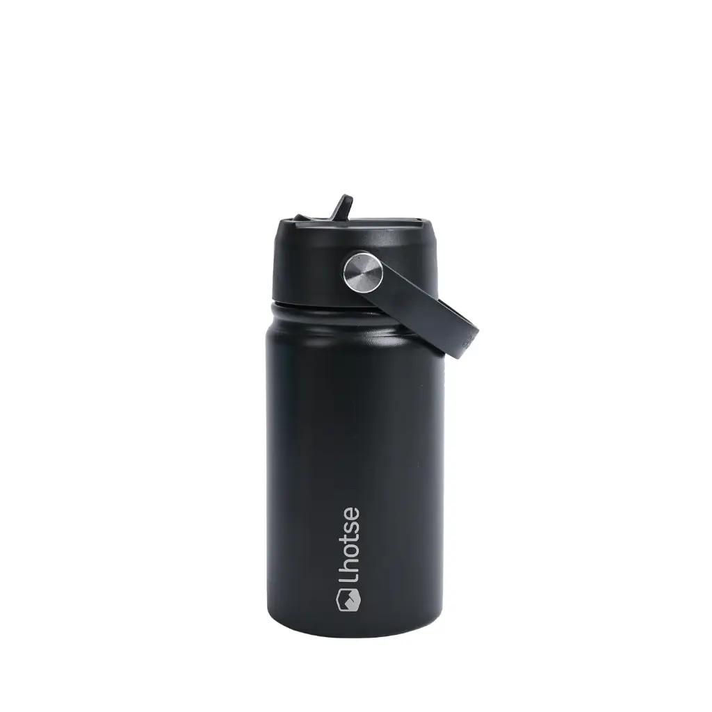 Botella Térmica Niño Insulada Lhotse Hydro 360ml Negro (estudio)