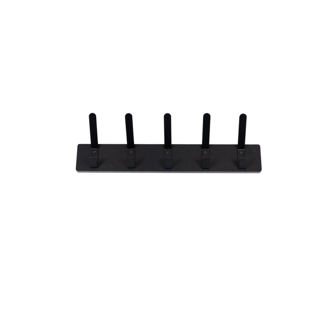 Perchero de Pared 5 Ganchos Negro DAY (estudio)