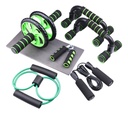 Set Deportivo 7 en 1 Rueda Abdominal Cuerda Lhotse Fit (estudio)