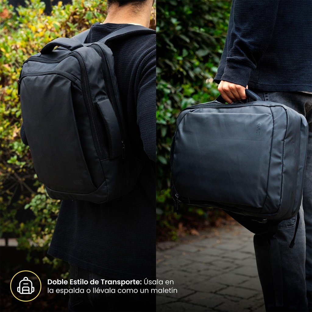 Mochila Notebook Ejecutiva Prime Lite Impermeable 18L LEVO