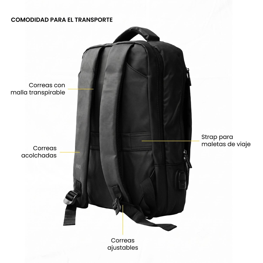 Mochila Notebook Ejecutiva Prime Lite Impermeable 18L LEVO