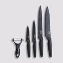 Set 4 Cuchillos y Pelador Acero Inoxidable 5Five