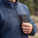 Polar Hombre Tejido Térmico Anti-peeling Middle Lhotse azul detalle