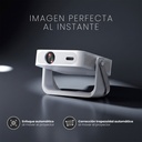 Pack Proyector Portátil Novus + Telón 100" Blanco LEVO 3