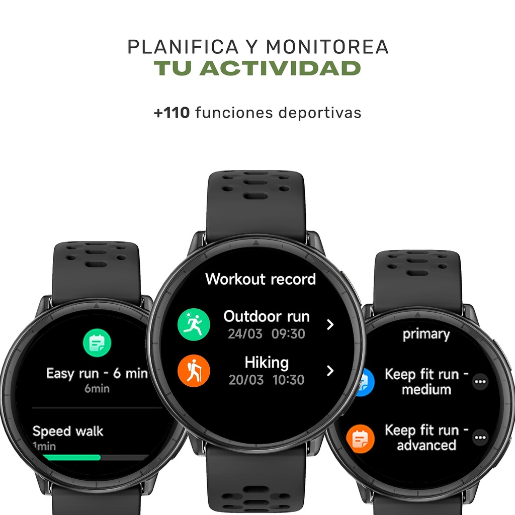 Reloj Smartwatch GPS Shar T1 43,5mm Lhotse lhotse-smartwatch-gt1-GW-BK-05
