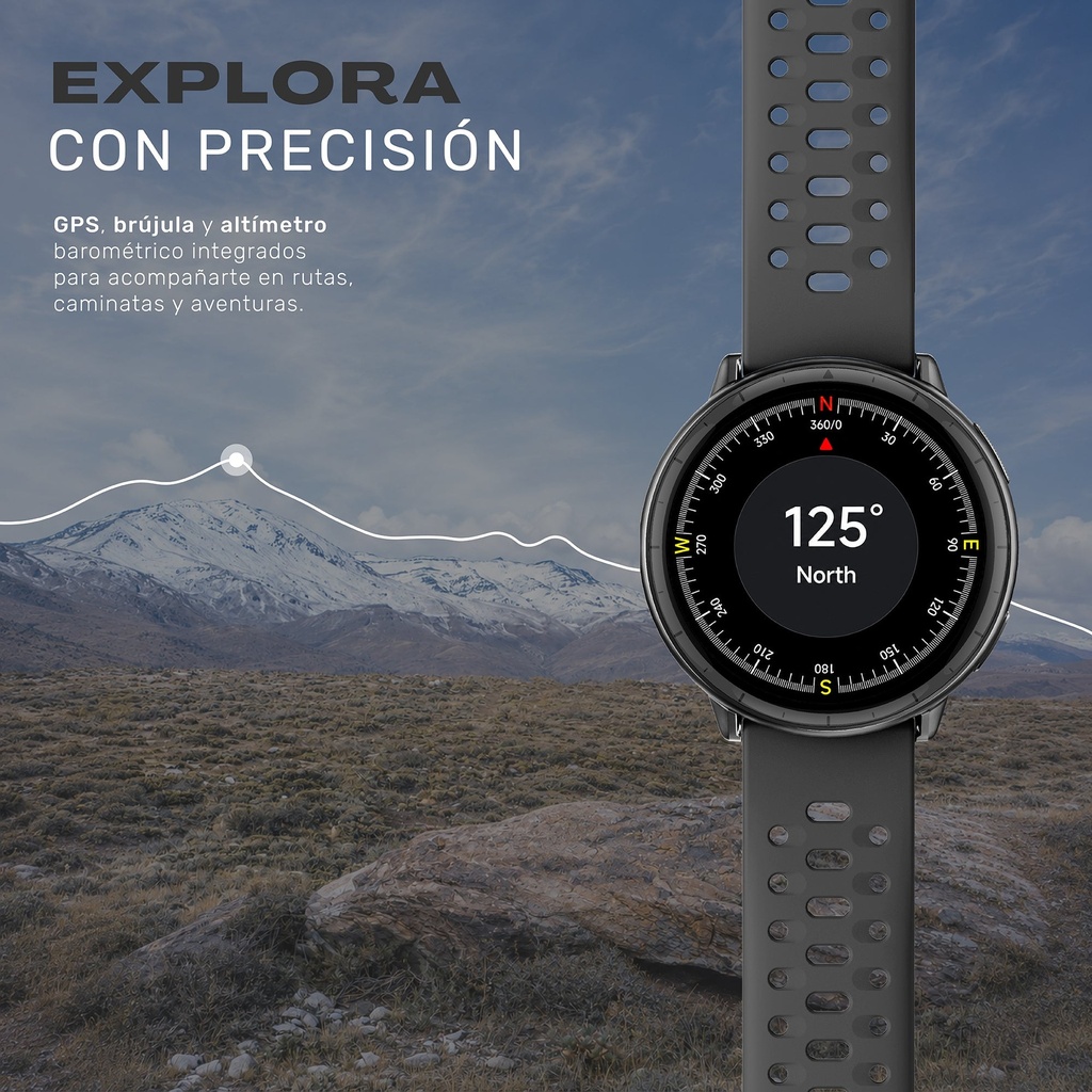 Reloj Smartwatch GPS Shar T1 43,5mm Lhotse lhotse-smartwatch-gt1-GW-BK-06