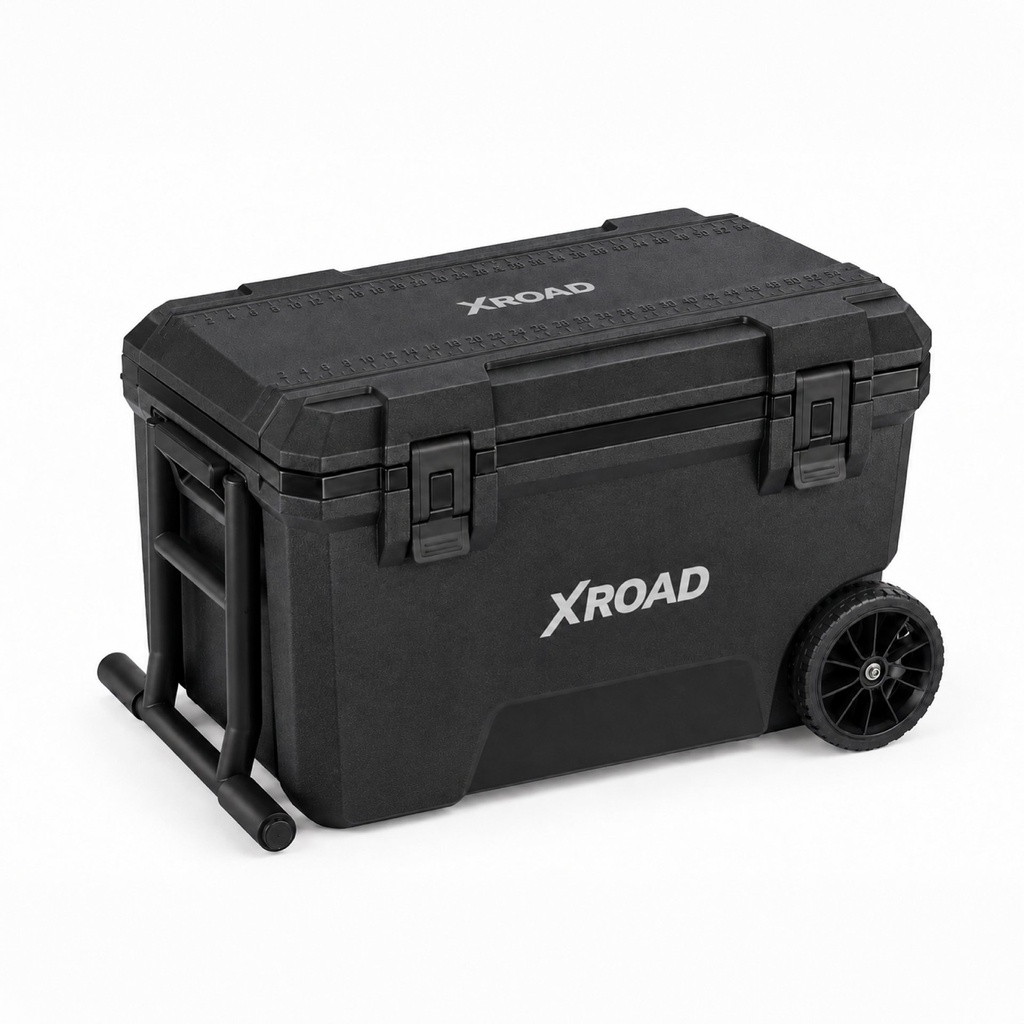 Cooler Portátil 50L con Ruedas Negro Xroad 1