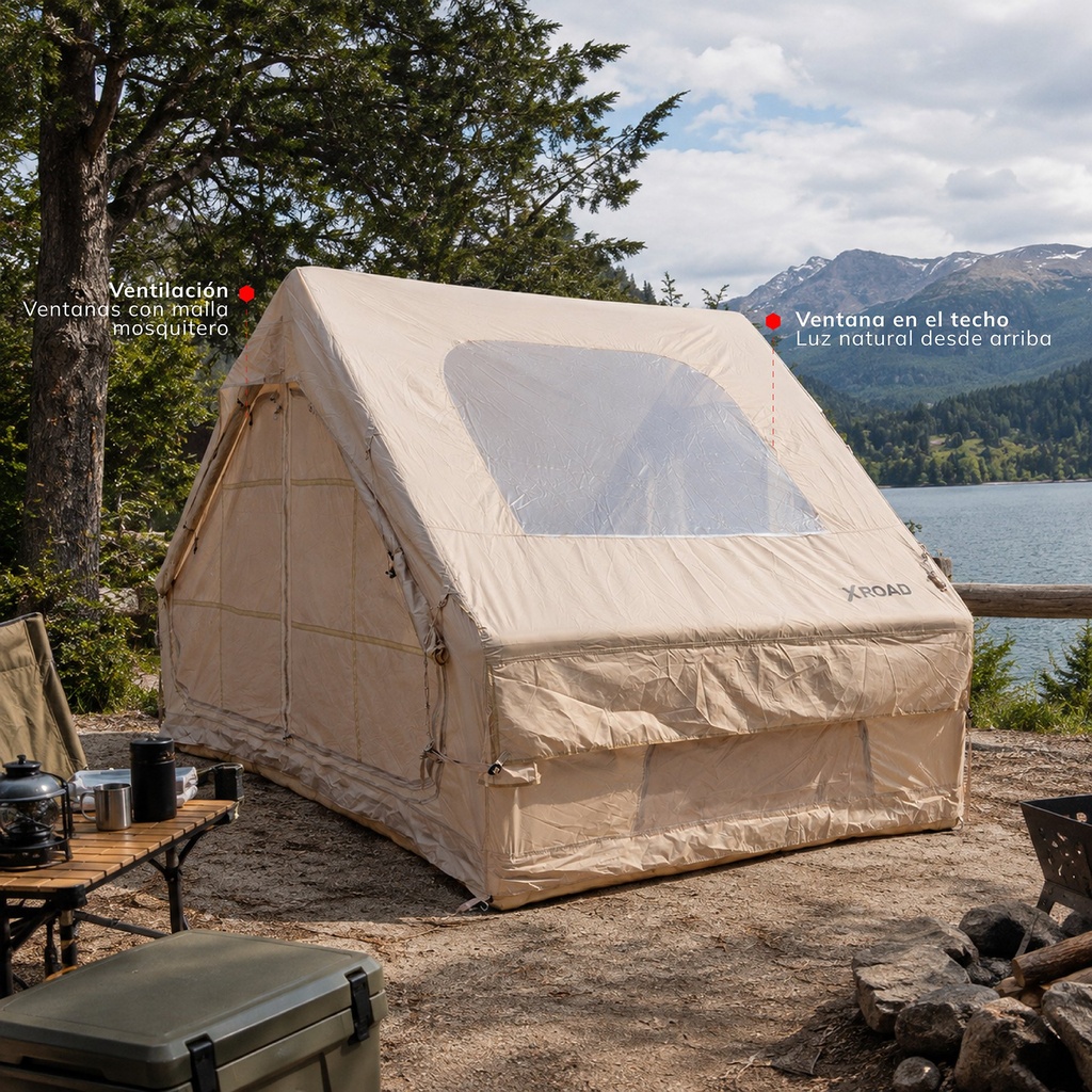 Carpa Inflable 4 Personas 3 Estaciones Impermeable Xroad 4