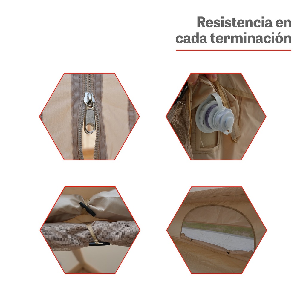 Carpa Inflable 4 Personas 3 Estaciones Impermeable Xroad 7