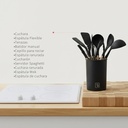 Batería de Cocina Pompei + Set 12 Utensilios Negro Simplit