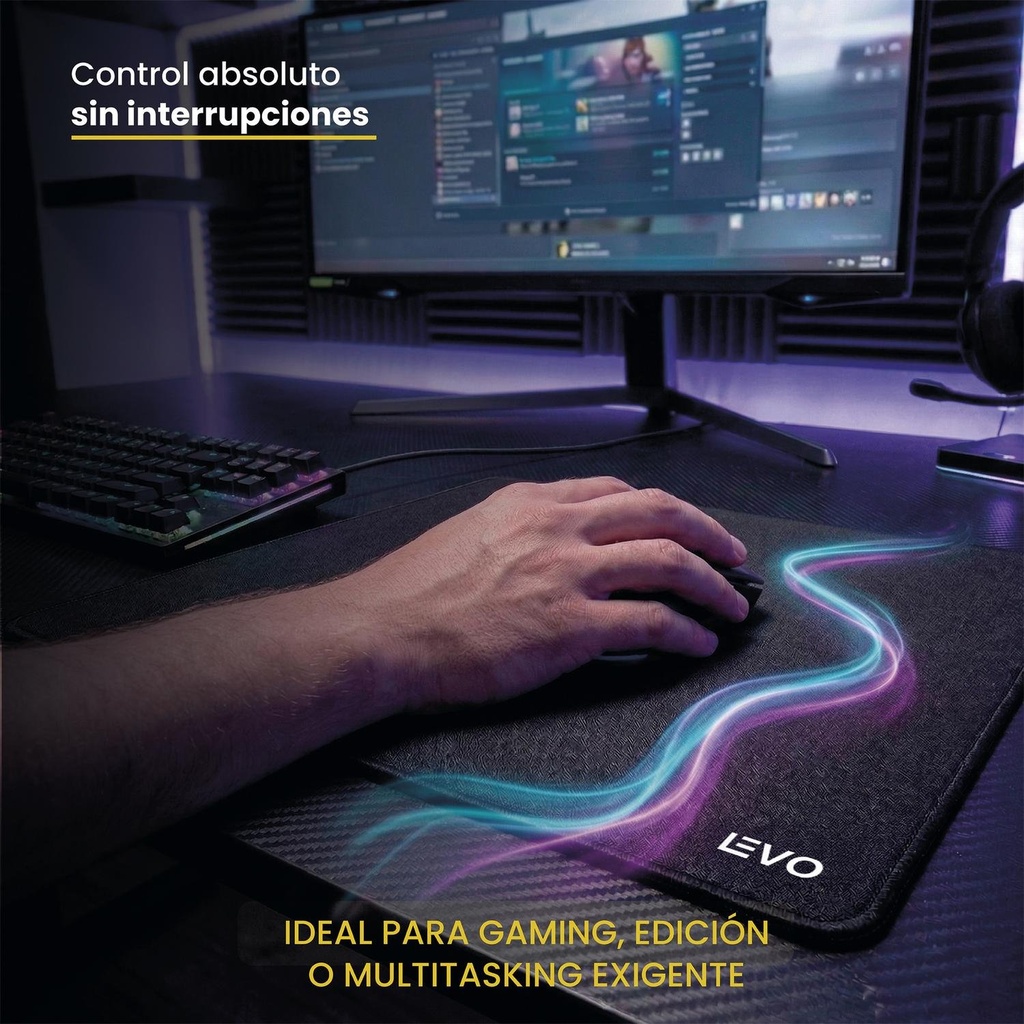 Kit Gamer Teclado + Mouse Nova Series + Mousepad L LEVO