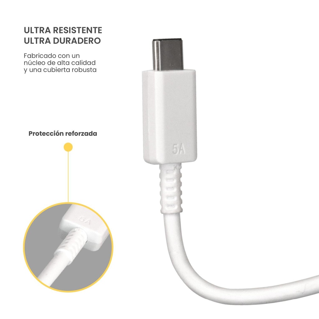 Cargador Ultra Rápido 45W + Cable De Carga Rápida 1Mt LEVO