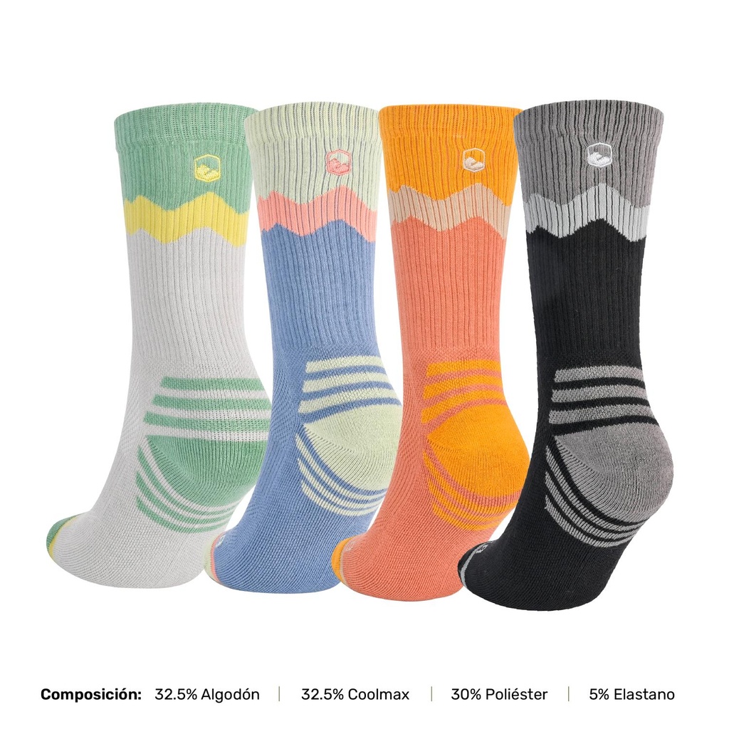 Calcetines Deportivos Corte Largo Andor 4 Pares Lhotse