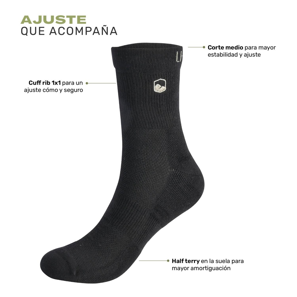 Calcetines Deportivos Corte Medio Numa 3 Pares Lhotse