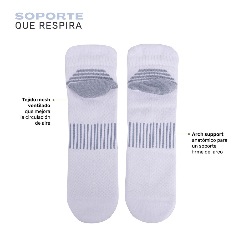 Calcetines Deportivos Corte Tobillo Vora 3 Pares Lhotse