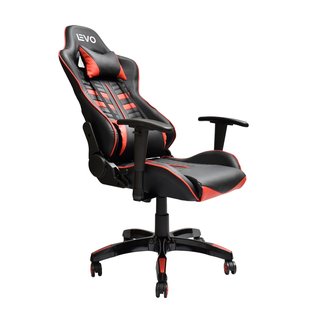 Silla gamer LEVO con el respaldo reclinado