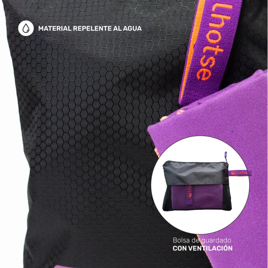 La bolsa de guardado: malla que ventila