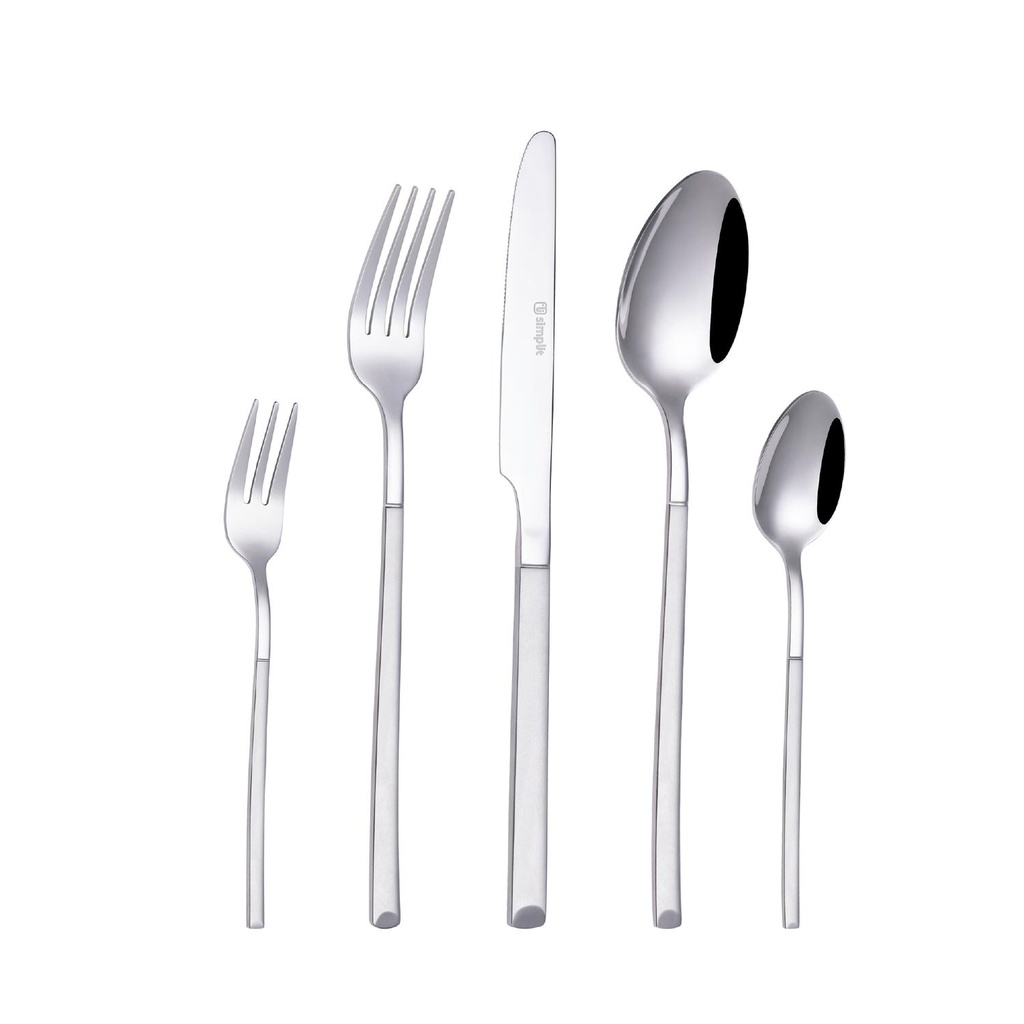Set de Cuchillería 30 pcs Cubiertos Acero Inoxidable Puglia