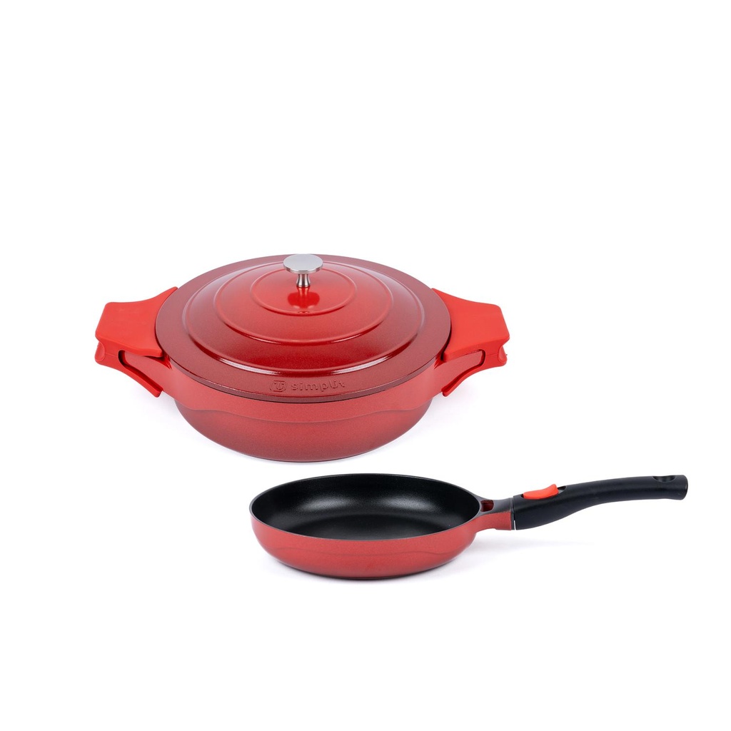Pack Olla Cacerola 28cm + Sartén 24cm Toulouse