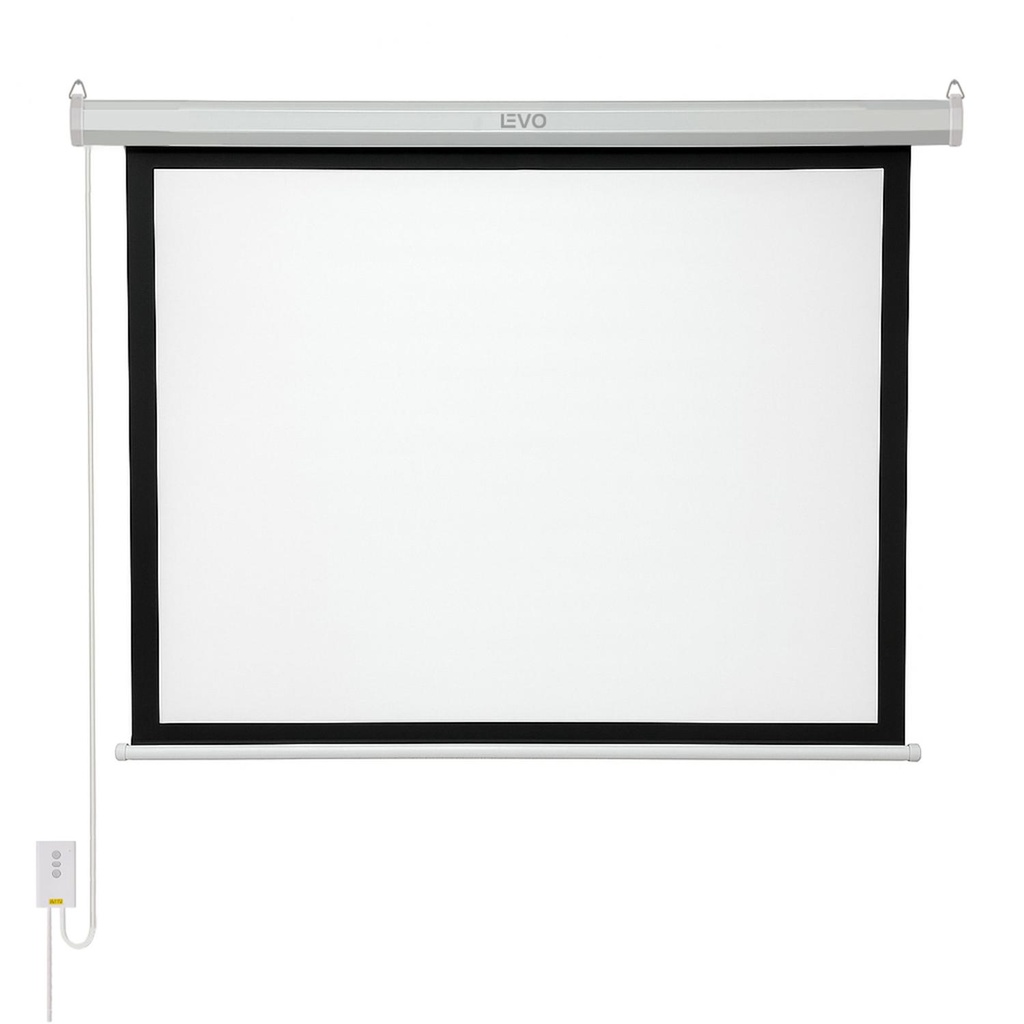 Telón 60 pulgadas Eléctrico con control 120 x 90 cm Levo
