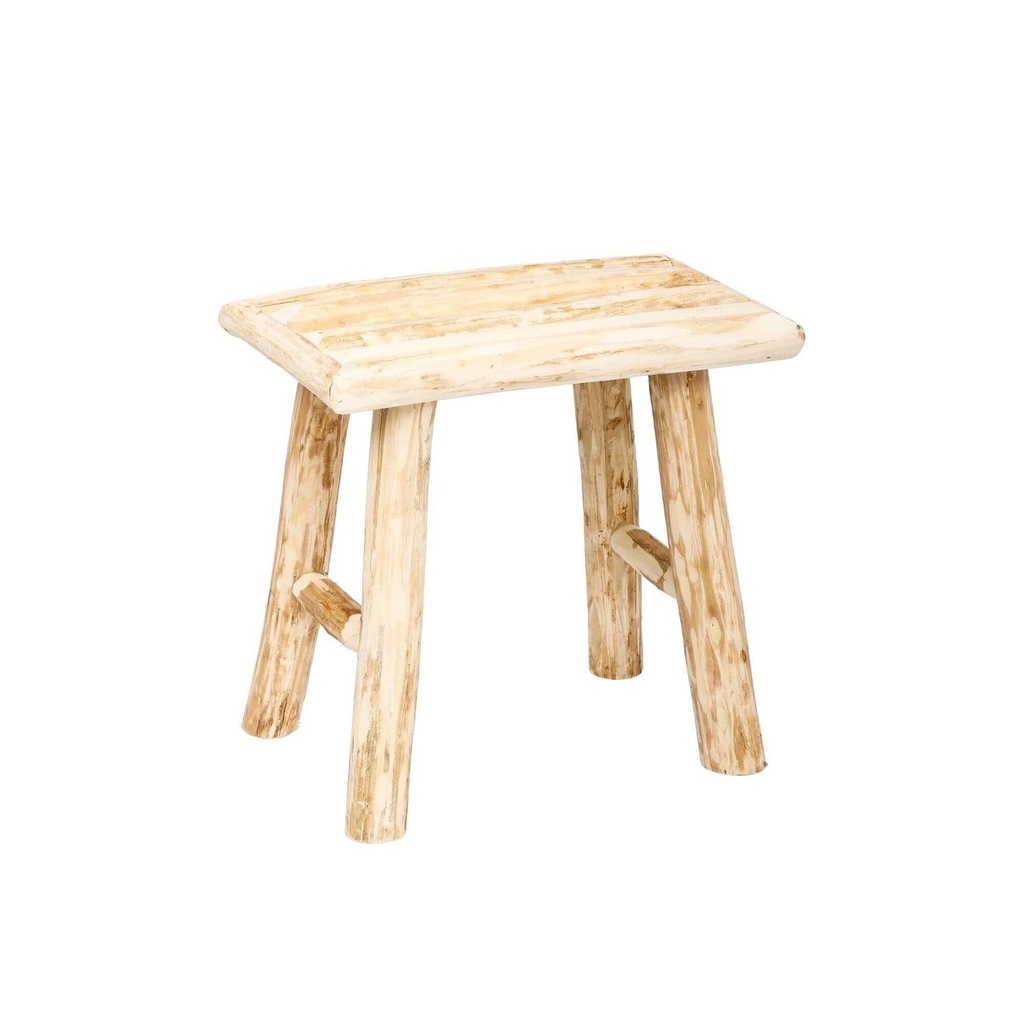 Taburete De Madera Woody Natural Atmosphera