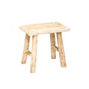 Taburete De Madera Woody Natural Atmosphera