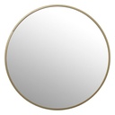 Espejo Redondo Alice 38 cm Borde Metal Dorado Atmosphera