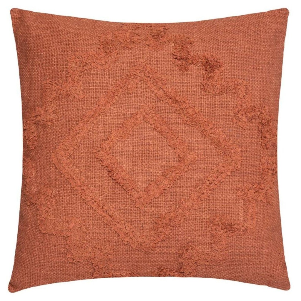 Cojín Inca Algodón Y Poliester 40X40 cm Terracota Atmosphera