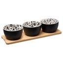 Set Tabla + 3 Posillos Aperitivo Black SecretDeGourmet