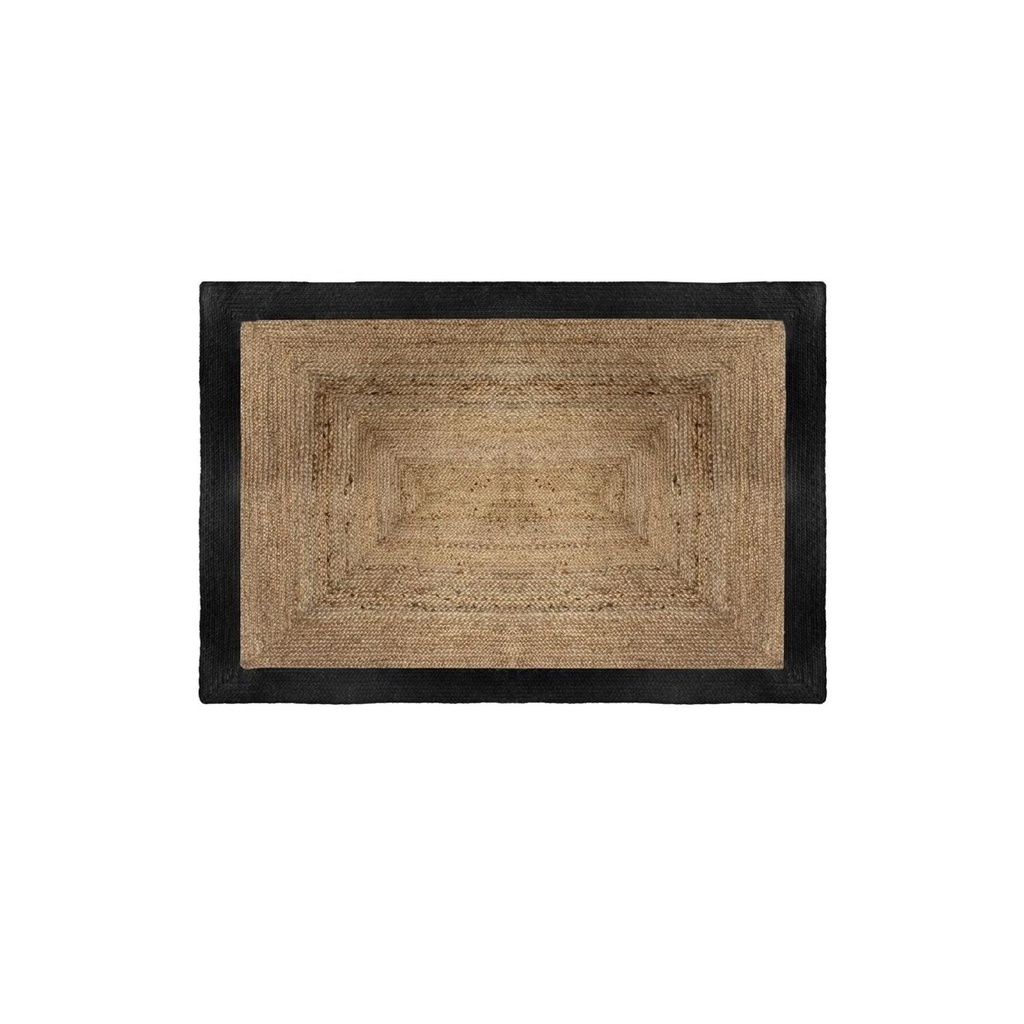 Alfombra Yute Borde Negro 120X170 cm Atmosphera