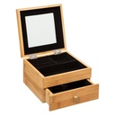 Joyero De Bambu Con Espejo 15X15X9 Cm 5Five