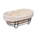 Panera Cesta Ovalada Acero 30x18x11 cm 5Five