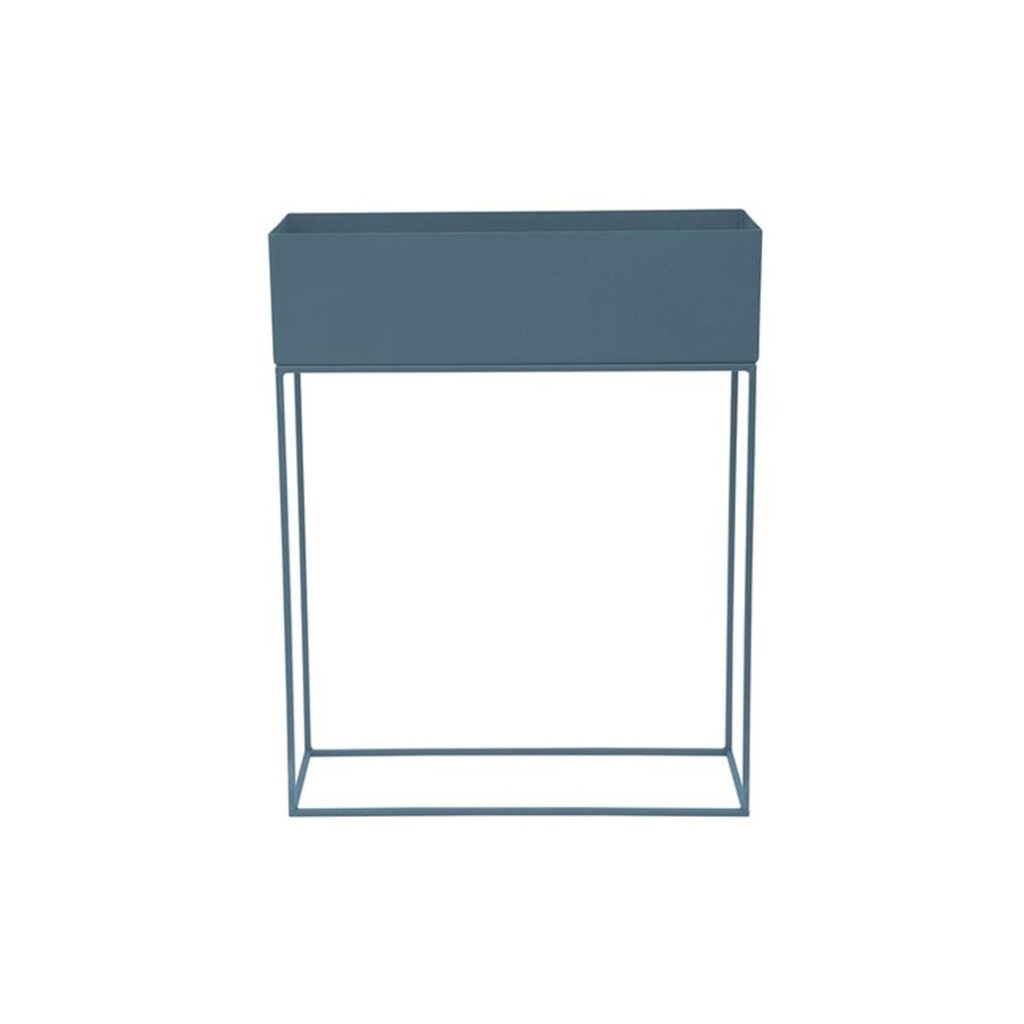 Macetero Metal Azul 55 X 20 X 70 Cm Grouw