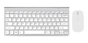 Kit Teclado y Mouse Inalámbrico Blanco Levo