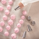 Manga Repostera 5 Boquillas Acero Inox Colores DAY