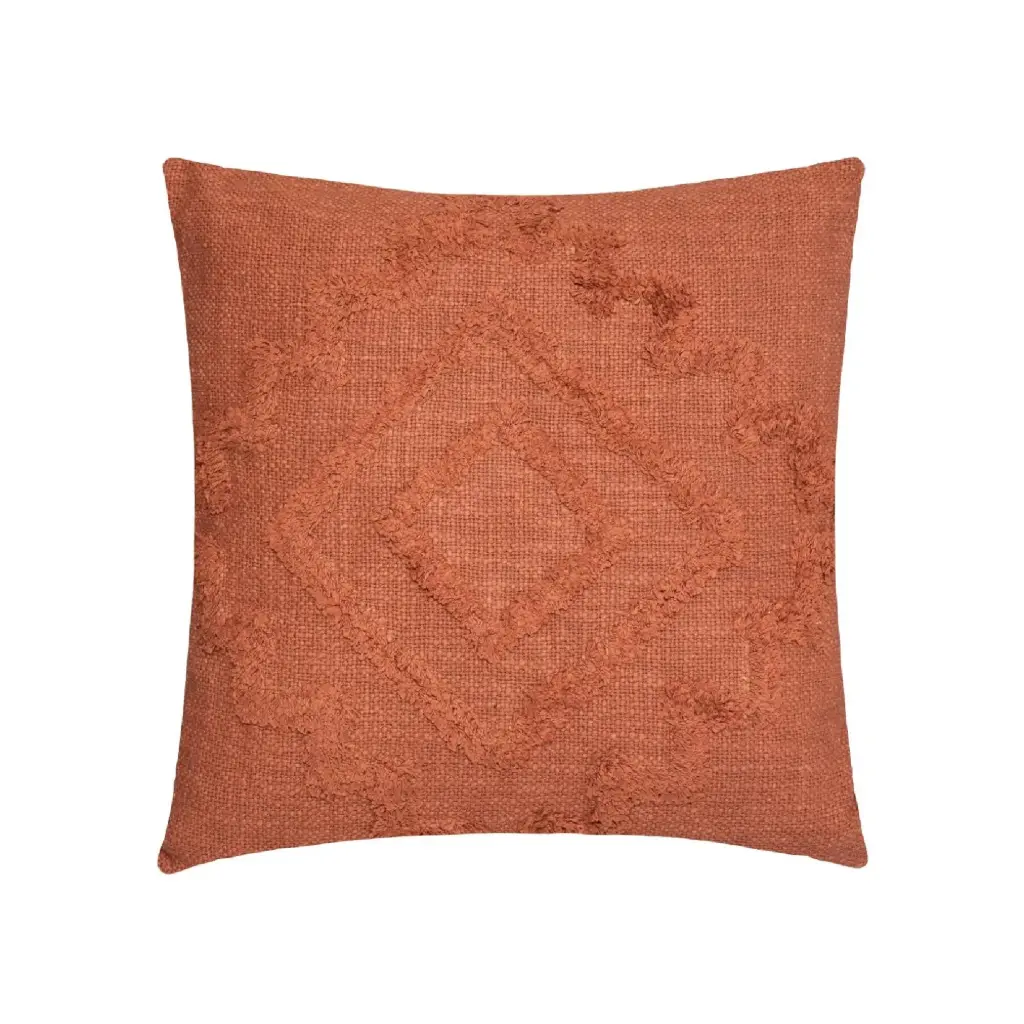 Cojín Inca Algodón Y Poliester 40X40 cm Terracota Atmosphera